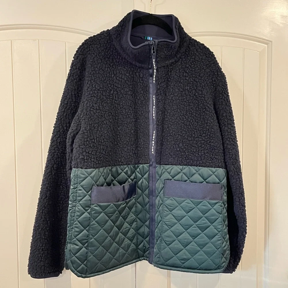 Tory Sport Women's Quilted Sherpa Jacket Medium - Picture 7 of 12